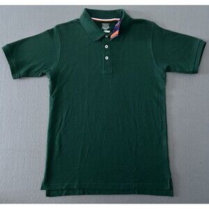 French Toast Unisex XL (14/16) Pique Polo Hunter Green Schoolwear for Kids NWT